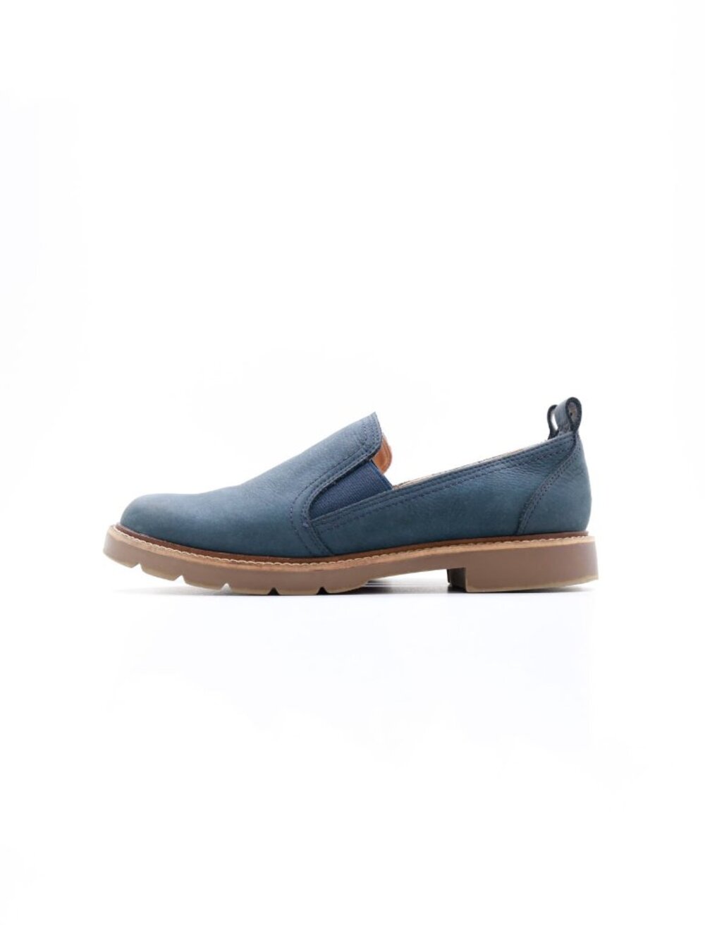 Blondo Phoebe Blue Leather Waterproof Flat Loafers - Women's 7.5